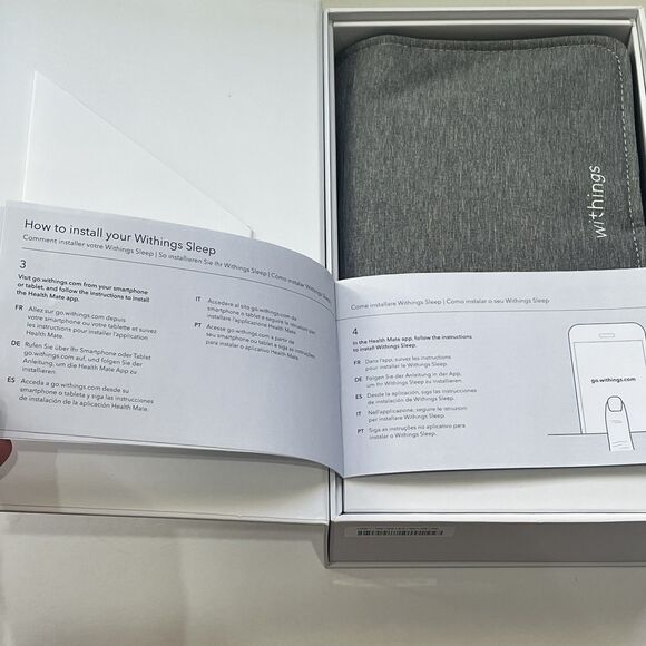 Withings Sleep Tracking Mat Gray (2018, Model WSM02-All-US) NEW Open Box - Picture 11 of 16